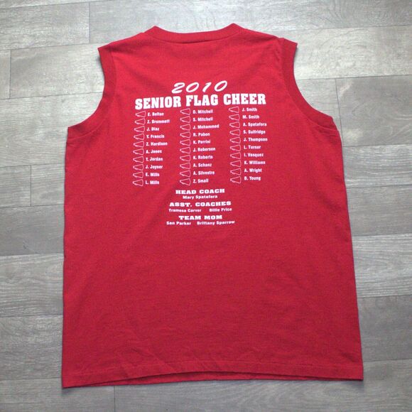 VTG Palm Bay Pirates Marching Band Sleeveless Muscle T-Shirt Men's L Double Side - Picture 4 of 4